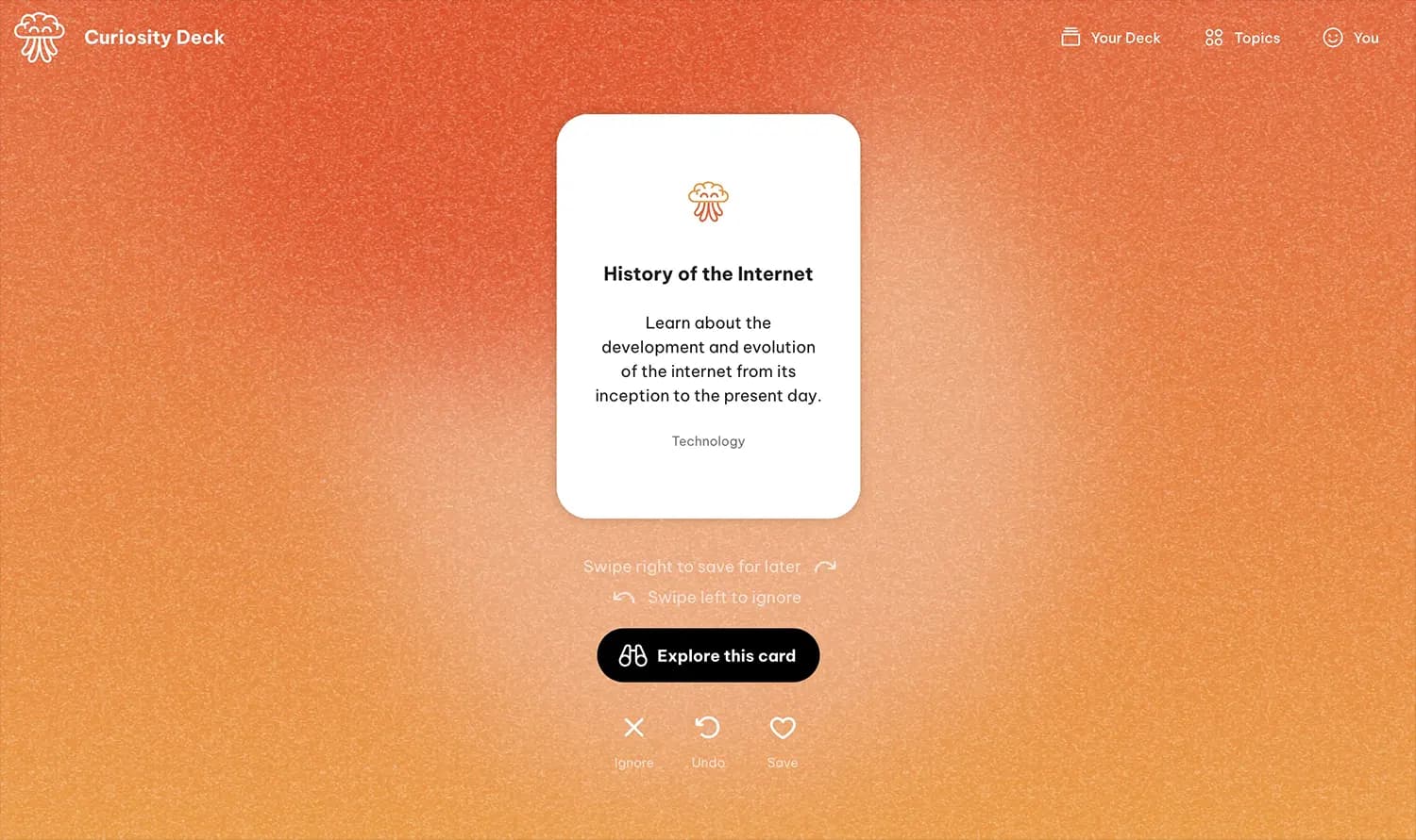 Curiosity Deck Illustration